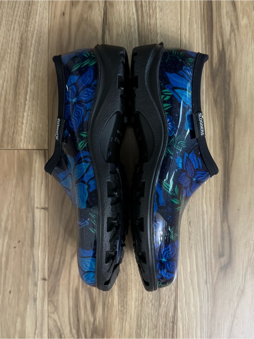 SLOGGERS Spring Surprise Blue Green Waterproof Garden ShoeClogs Women’s Size 8 - Picture 4 of 16